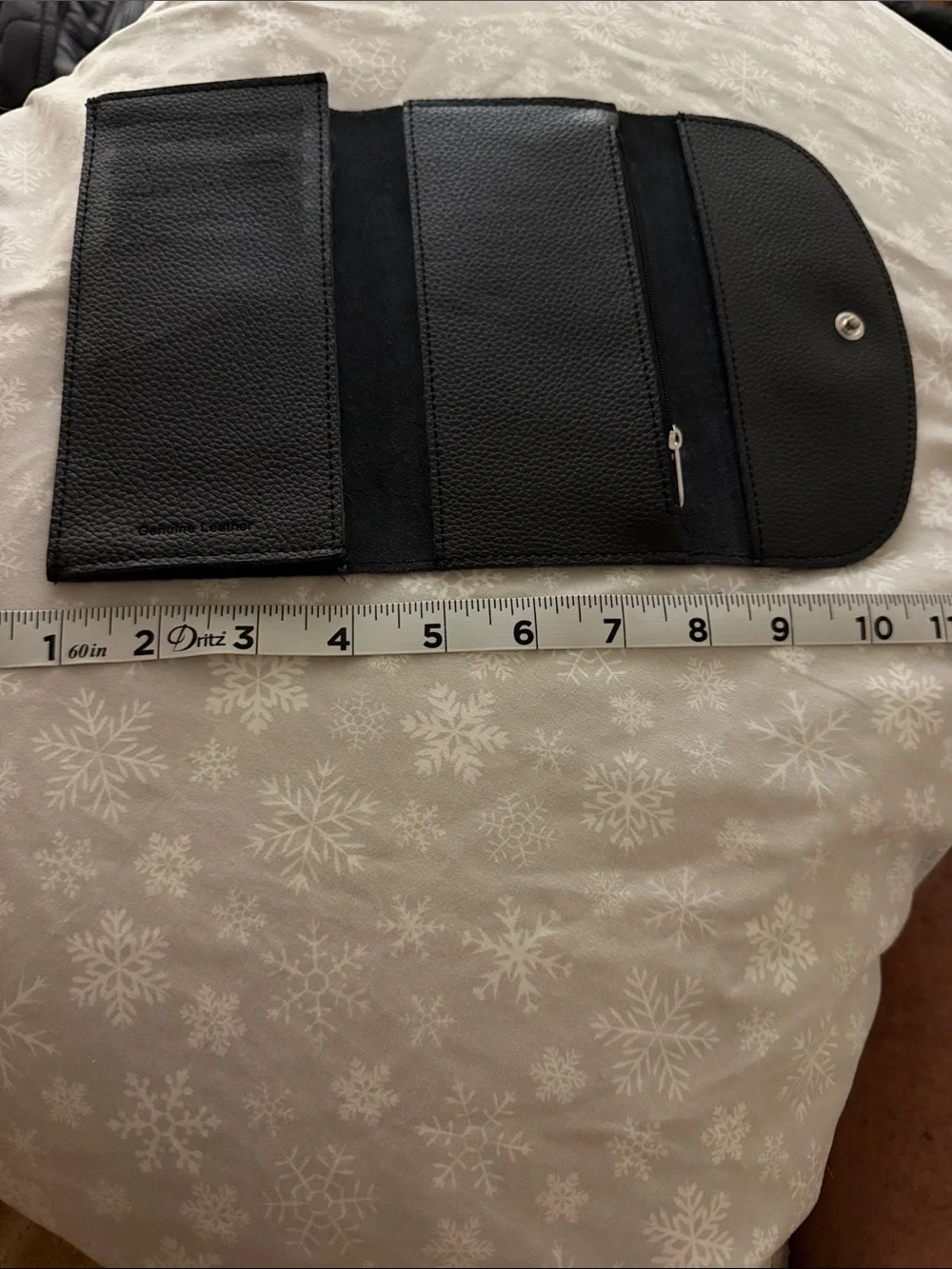 Harley-Davidson Black Embossed Wing Trifold Wallet